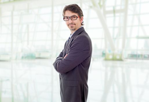 happy business man portrait at the office