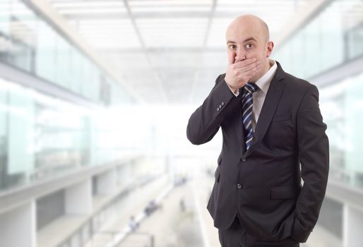 business man surprised at the office