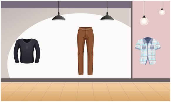 mock up illustration of male fashion dress