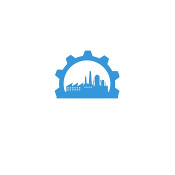 Industrial icon on white background.Modern production technology.