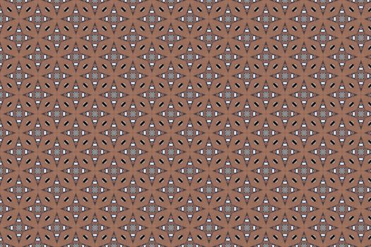 Abstract decorative textured mosaic background. Seamless pattern. Brown.