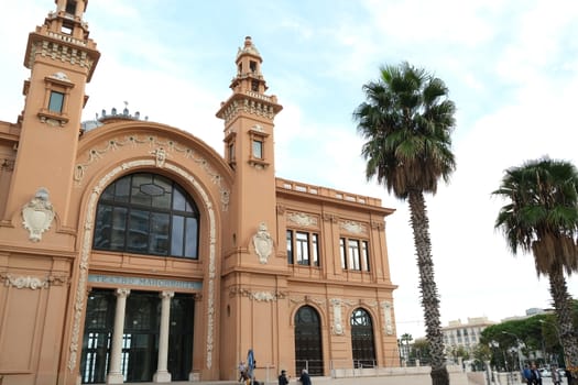 Bari, Puglia, Italy. About 11/2019. Facade of the Margherita theater in Bari.