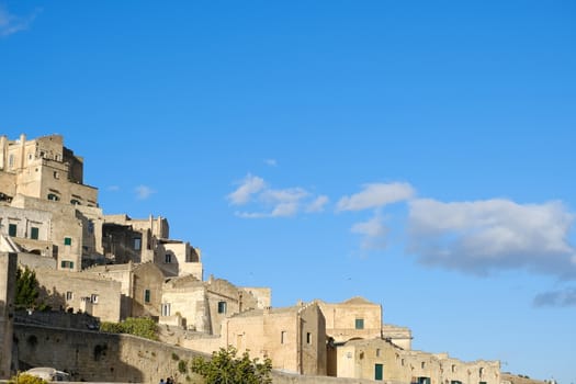 Houses in tuff stone from the city of Matera. Many homes are transformed into hotels and B & Bs.