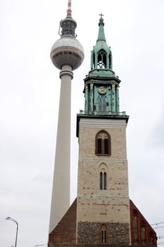 Two symbols of East Berlin