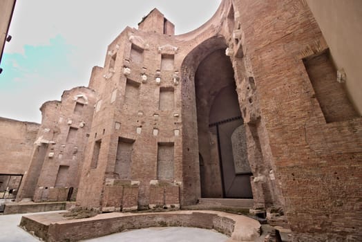 Rome, Italy. 05/01/2019. The marbles that covered the walls were used in the Middle Ages to produce lime.