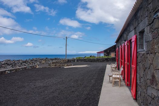 Walk on the Azores archipelago. Discovery of the island of Pico, Azores. Portugal. Madalena