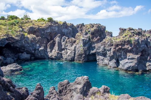 Walk on the Azores archipelago. Discovery of the island of Pico, Azores. Portugal. Madalena