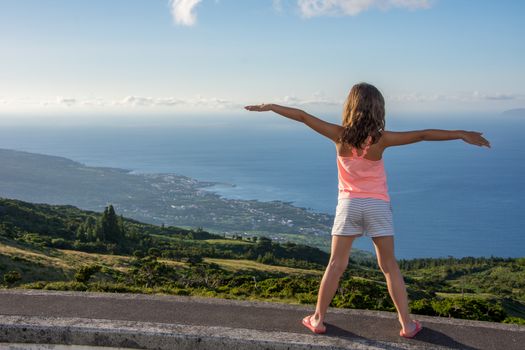 Walk on the Azores archipelago. Discovery of the island of Pico, Azores. Portugal. Madalena