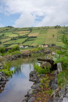 Walk on the Azores archipelago. Discovery of the island of Faial, Azores. Portugal , Horta