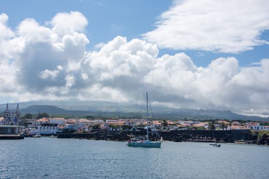 Walk on the Azores archipelago. Discovery of the island of Pico, Azores. Portugal. Madalena