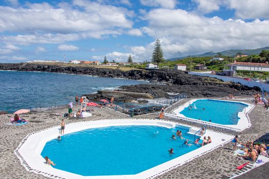 Walk on the Azores archipelago. Discovery of the island of Pico, Azores. Portugal. Madalena
