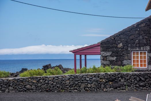Walk on the Azores archipelago. Discovery of the island of Pico, Azores. Portugal. Madalena