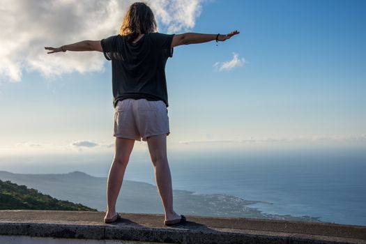 Walk on the Azores archipelago. Discovery of the island of Pico, Azores. Portugal. Madalena