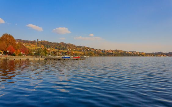 Lake Viverone is the third largest lake in Piedmont in Italy , It is a lake of glacial origin,and an important fish and tourist resource