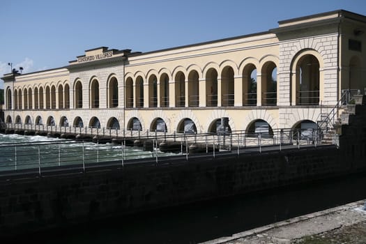 Ancient plant for the production of hydroelectric energy in Lombardy