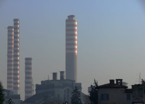 Industry chimneys.