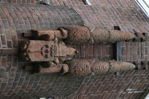 Amsterdam, Netherlands. About the July 2019. Buildings in the district of Spaarndammerbuurt famous for its art and craft architecture. Brick facades and architectural decorations.