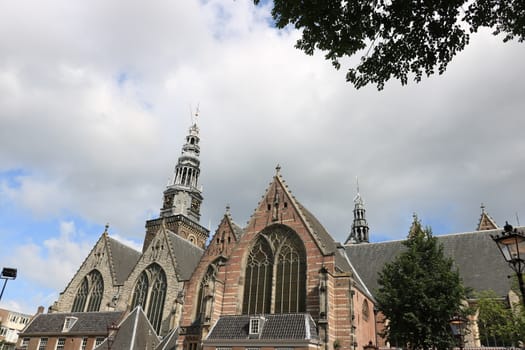 Amsterdam, Netherlands. About the July 2019.  Apse of the Old Church (De Oude Kerk).