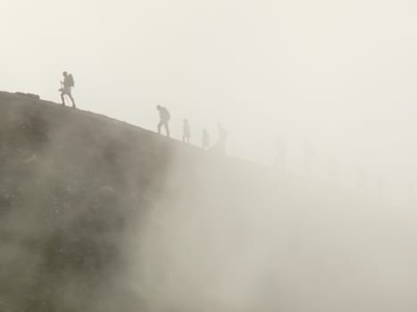 A trip to the high mountains on a cloudy day.