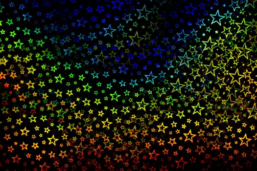 Colorful stars on background