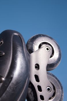 Black freestyle roller skates