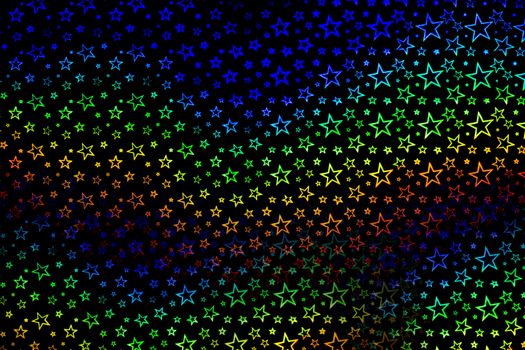 Colorful stars on background