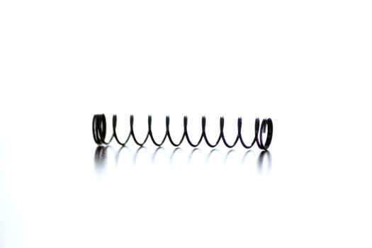 Small wire spring of a ballpoint pen. No people