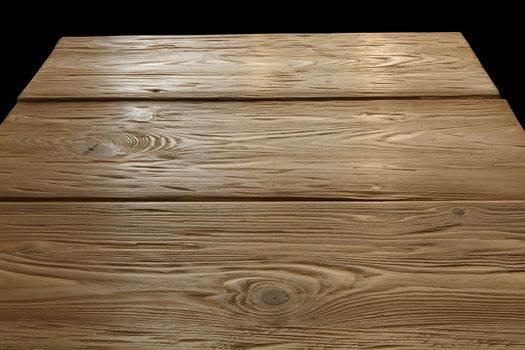 Rustic wooden table or backdrop, elevated view. Clipping path, infinite depth of field