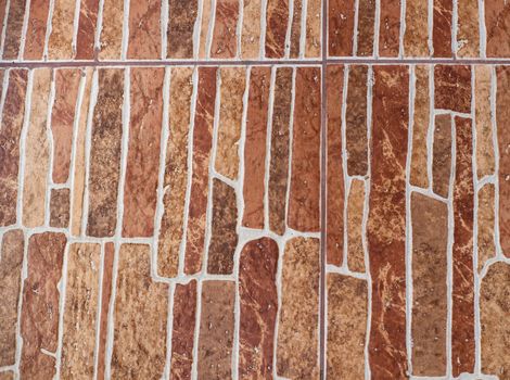 Floor tiles in the home close-up. Construction in the house.