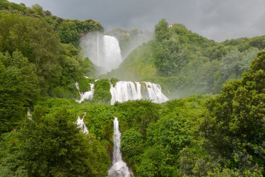 marmore waterfall the highest in europe in the province of terni umbria