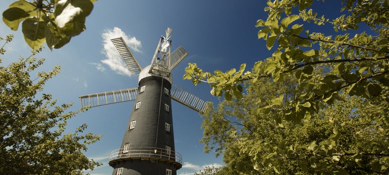 Alford, Lincolnshire, United Kingdom, July 2017, View of Alford Windmill