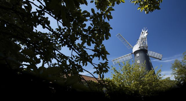 Alford, Lincolnshire, United Kingdom, July 2017, View of Alford Windmill