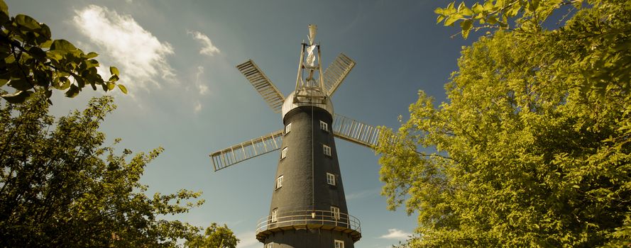 Alford, Lincolnshire, United Kingdom, July 2017, View of Alford Windmill