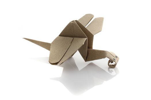 Origami dragonfly by recycle papercraft