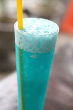 cocktail with blue curacao 