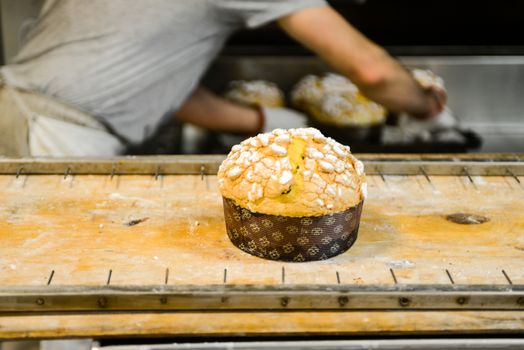 Panettone is a fruity sugary bread cake from Milan, Lombardy Italy