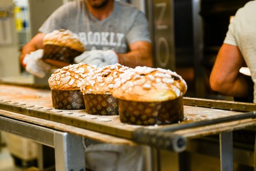 Panettone is a fruity sugary bread cake from Milan, Lombardy Italy