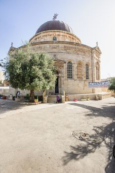 JERUSALEM, ISRAEL - APRIL 19, 2014: The Ethiopian Church on Ethiopia Street in Jerusalem, Israel. It belongs to the Ethiopian Orthodox Tewahedo Church