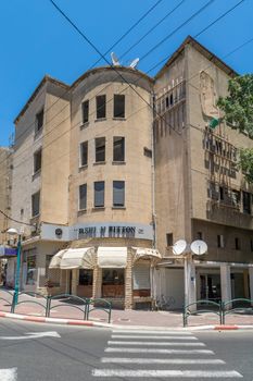 HAIFA, ISRAEL - JUNE 09, 2018: Old building, partially deserted, in Hadar HaCarmel neighborhood, Haifa, Israel