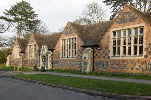 The library of Bradfield College, historic school in the Berkshire Village of the same name built in the 19th century.