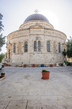 JERUSALEM, ISRAEL - APRIL 19, 2014: The Ethiopian Church on Ethiopia Street in Jerusalem, Israel. It belongs to the Ethiopian Orthodox Tewahedo Church