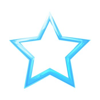 A nice illustration of an ice star that can be used for various educational topics and the like