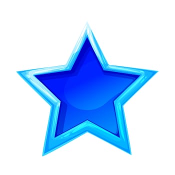 A nice illustration of an ice star that can be used for various educational topics and the like
