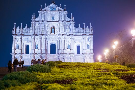 Ruins of St. Paul's. one of Macau most famouse landmark and fabulous UNESCO World Heritage Site.