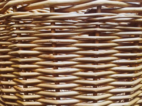 Wicker basket texture as rustic background, design and material