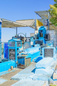 SAFED, ISRAEL - SEPTEMBER 18, 2015: The tomb of The ARI (Rabbi Isaac Luria), in Safed, Israel