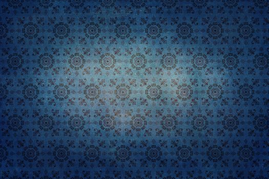 Old classical renaissance texture. Colors blue and brown