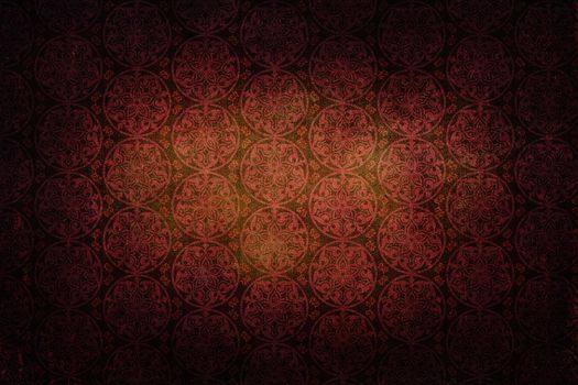 Old classical renaissance texture. Colors pink, red and black
