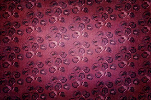 Sixties - Art Deco pattern background. Colors red, wine, purple and pink.