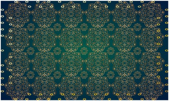 digital textile illustration design of ornament art